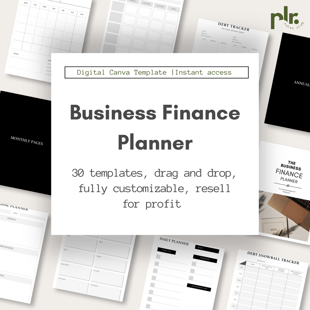 Minimalistic Canva Business Planner