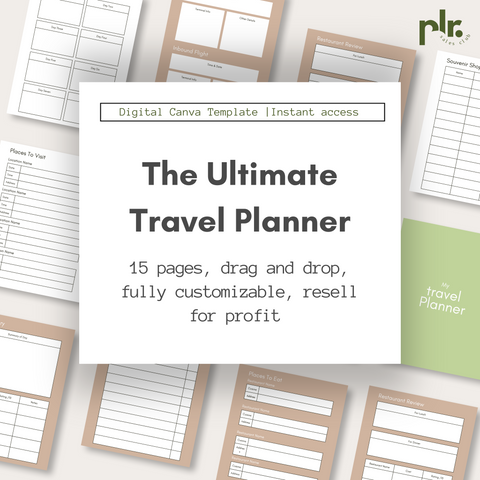 The Ultimate Minimalistic Canva Travel Planner