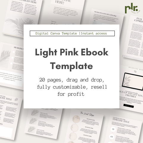 Light Pink Breezy Canva Ebook Template
