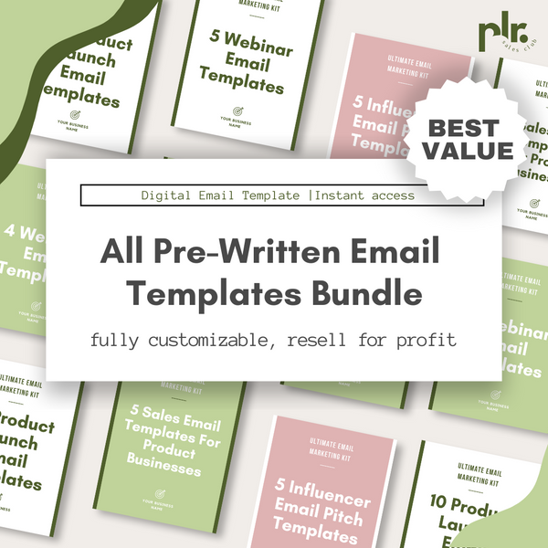 29 Pre-Written Email Templates Bundle – PLRsalesclub