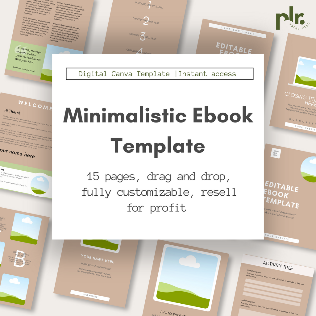 Light Brown Minimalistic Canva Ebook Template