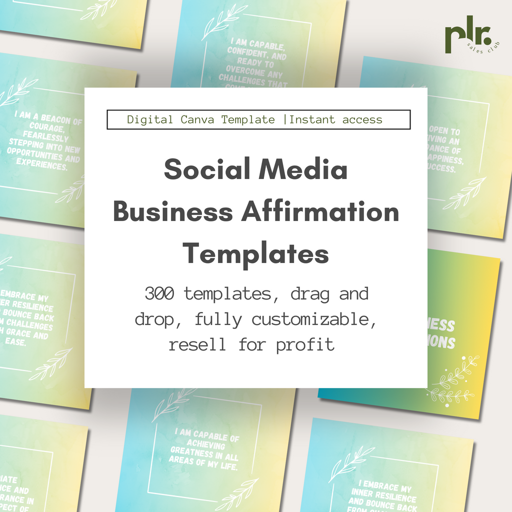 1-Year of Multi Color Business Affirmation Quotes Canva Templates