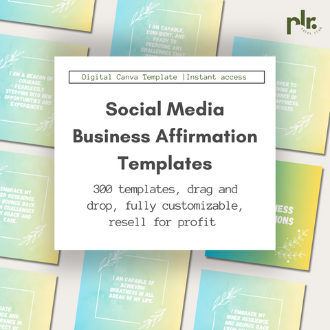 1-Year of Multi Color Business Affirmation Quotes Canva Templates