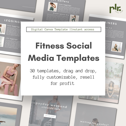 Fitness Product Social Media Canva Templates