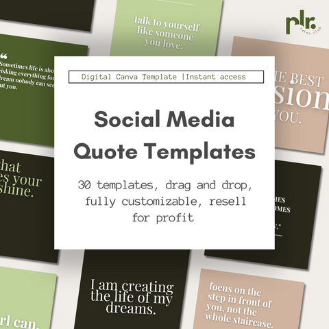 Multi Color Inspirational Quote Canva Templates