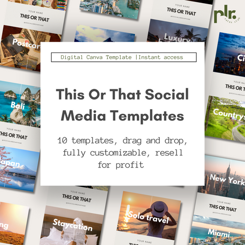 Travel This Or That Story Social Media Canva Templates