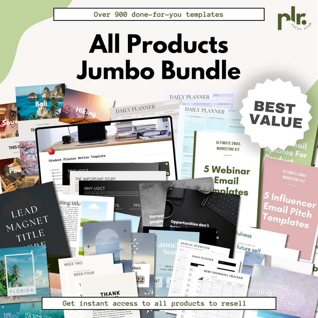 All Products Jumbo Bundle - Get Access To All Products To Resell